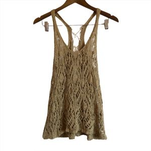 STARING AT STARS Crotchet Knit Tank Top